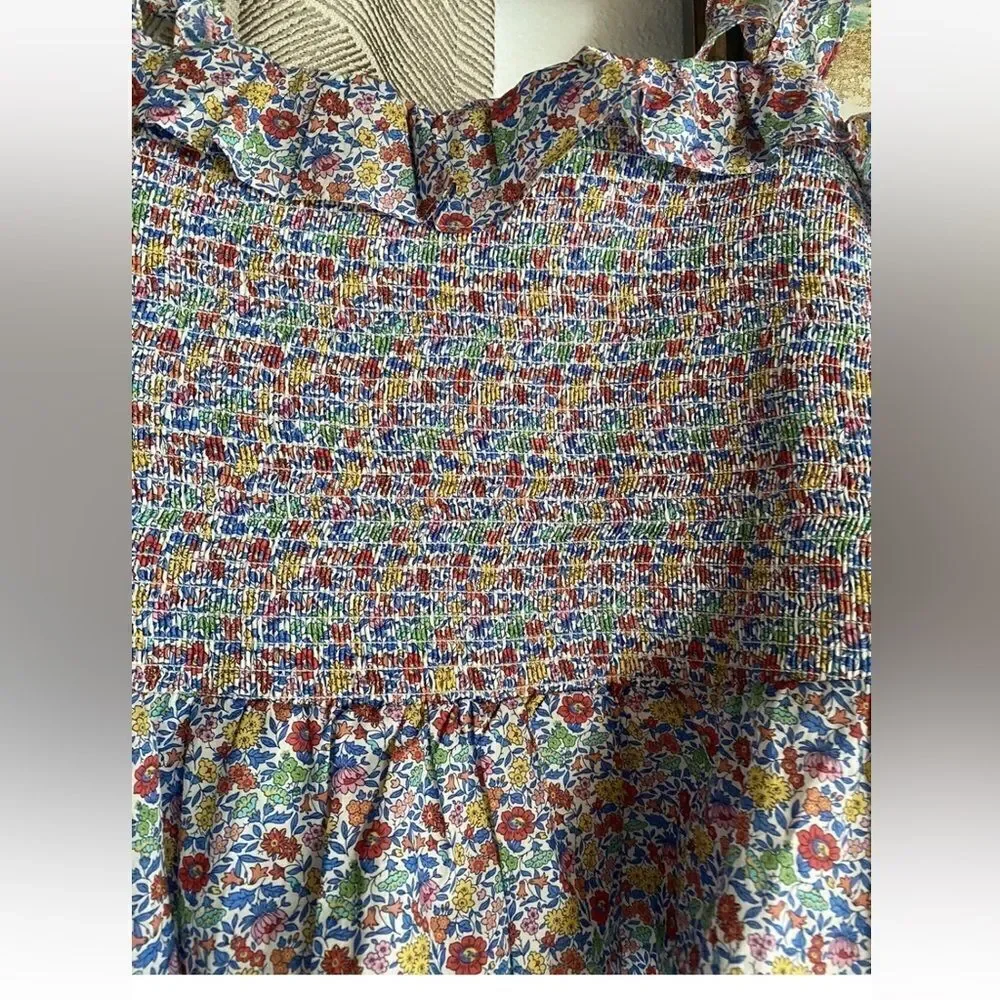 J crew floral print tank top size XL